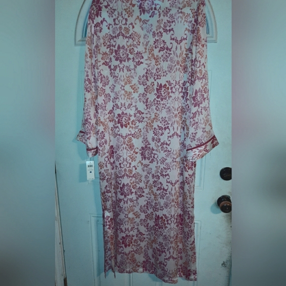 Vintage Oscar de la Renta Pink Label Kaftan Caftan Style House Dress SZ XL NWT - Picture 5 of 6